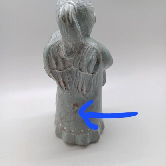 Isabel Bloom Angel With Teddy Bear Sucking Thumb 1998 Cement Art - Picture 7 of 9